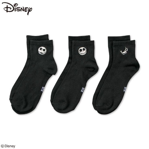 メンズ　3足組ソックス（ジャック・スケリントン&ゼロ）