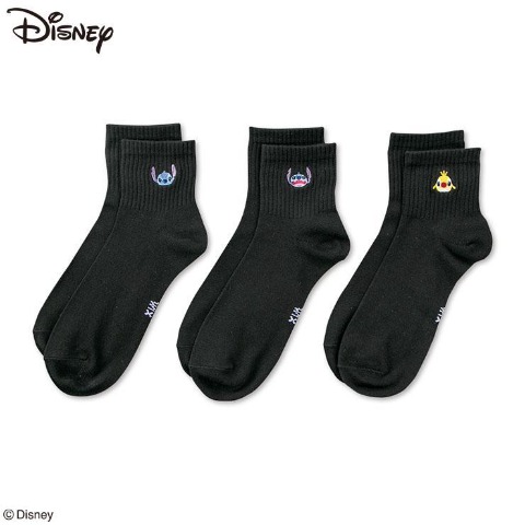 メンズ　3足組ソックス（スティッチ&ルーベン）