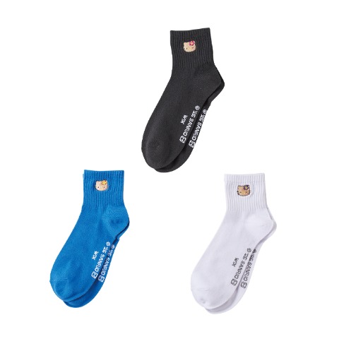 メンズ　3足組ソックス（ハローキティ）