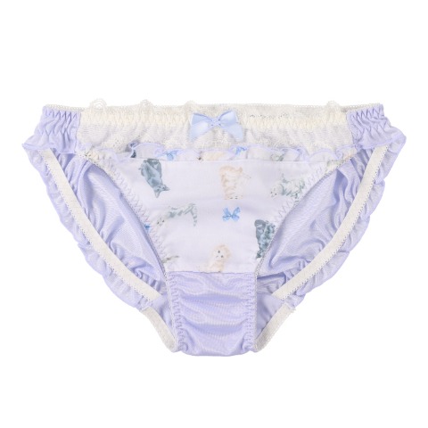 【B70～F75】キャットプリントブラジャー+ショーツセット