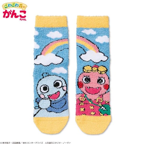 レディース　クルーソックス（ざわざわ森のがんこちゃん）