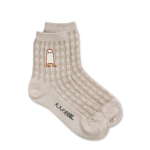 レディース　シール付ソックス（大人の図鑑）