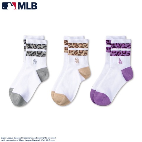 レディース　3足組ソックス（MLB）