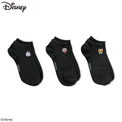 レディース　3足組ソックス（おしゃれキャット）