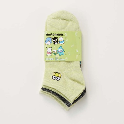 レディース　3足組スニーカーソックス（Sanrio characters）