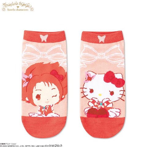 レディース　ソックス（Yes!プリキュア5 GoGo!×Sanrio characters）