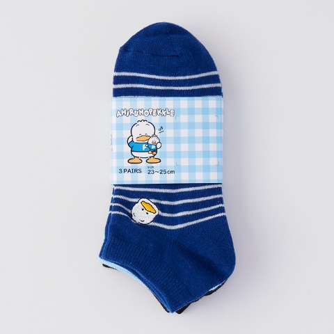 レディース　3足組ソックス（あひるのペックル）