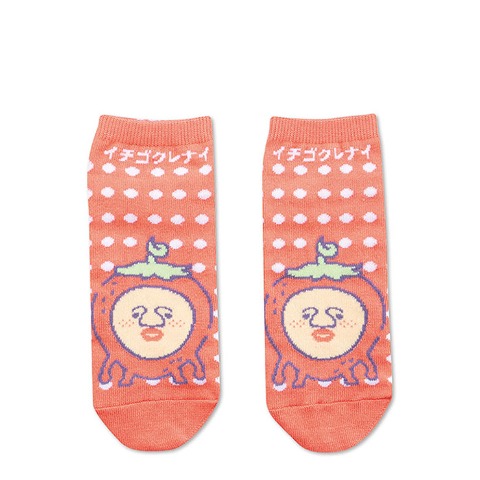レディース　ソックス（イチゴクレナイ　ファンシー）