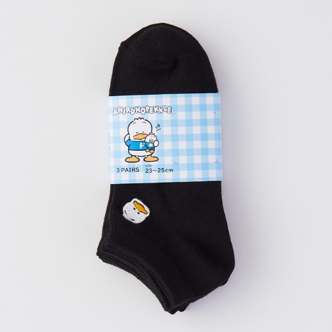 レディース　3足組ソックス（あひるのペックル）