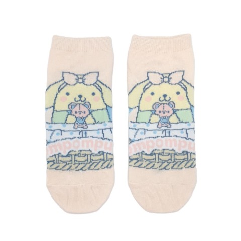 レディース　ソックス（ポムポムプリン）