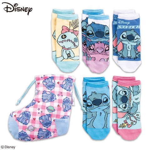 レディース　スティッチソックスパック6点セット