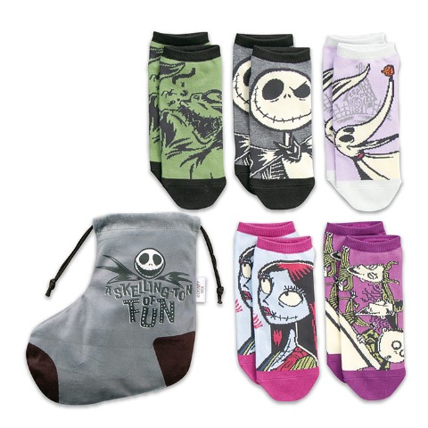 レディース　ナイトメアー・ビフォア・クリスマスソックスパック6点セット