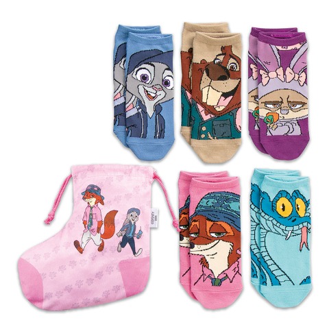 レディース　ズートピア2ソックスパック6点セット