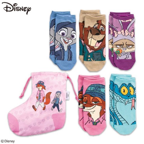 レディース　ズートピア2ソックスパック6点セット