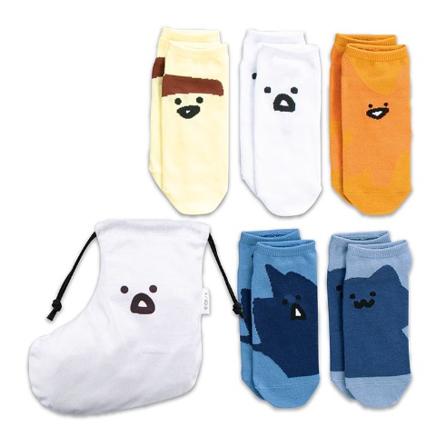 レディース　お文具といっしょソックスパック6点セット