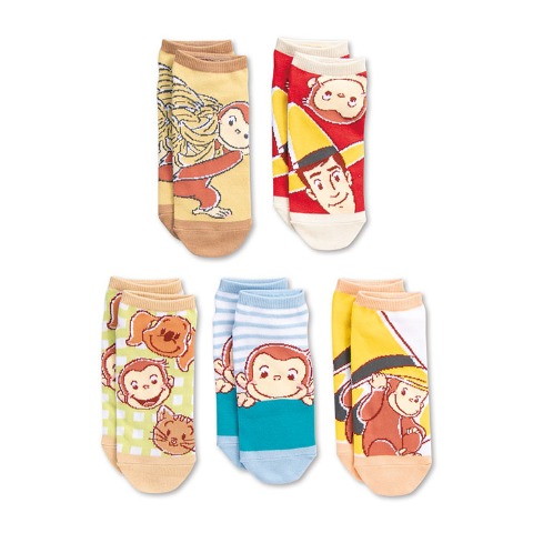 レディース　おさるのジョージソックスパック6点セット