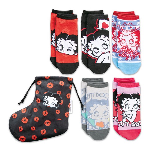 レディース　BETTY BOOP(TM)ソックスパック6点セット