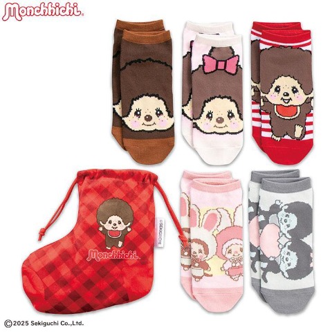レディース　モンチッチソックスパック6点セット