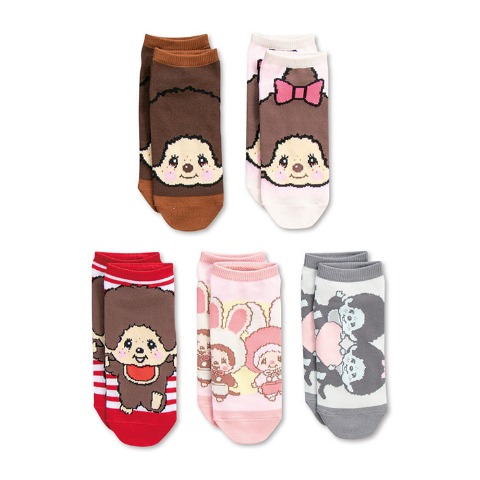 レディース　モンチッチソックスパック6点セット