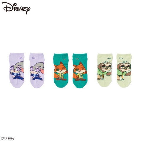 レディース　3足組ソックス（ニック&ジュディ&フラッシュ）