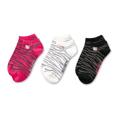 レディース　3足組ソックス（ハローキティ）