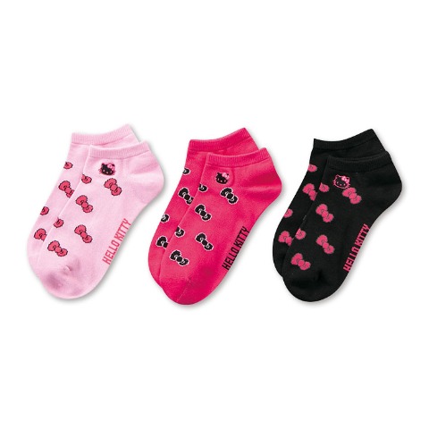レディース　3足組ソックス（ハローキティ）
