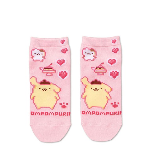 レディース　シール付ソックス（ポムポムプリン）
