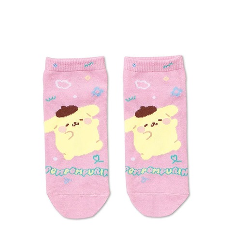 レディース　シール付ソックス（ポムポムプリン）