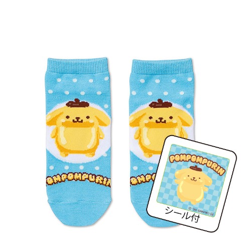 レディース　シール付ソックス（ポムポムプリン）