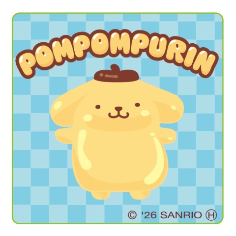 レディース　シール付ソックス（ポムポムプリン）