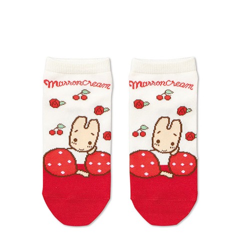 レディース　ソックス（マロンクリーム）