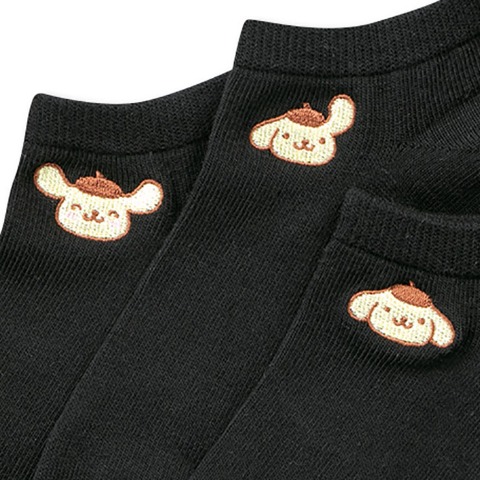 レディース　3足組ソックス（ポムポムプリン）