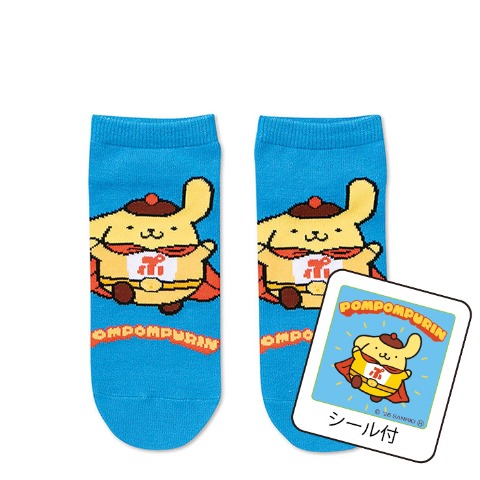 レディース　シール付ソックス（ポムポムプリン）