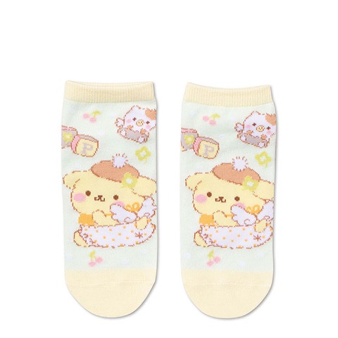 レディース　シール付ソックス（ポムポムプリン）