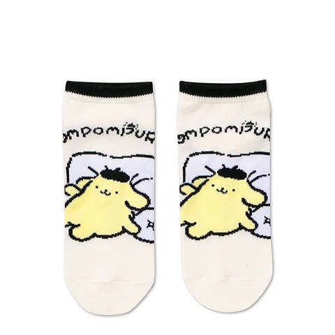 レディース　シール付ソックス（ポムポムプリン）
