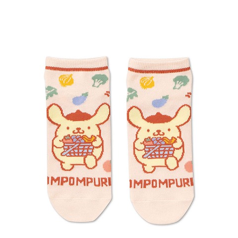 レディース　シール付ソックス（ポムポムプリン）