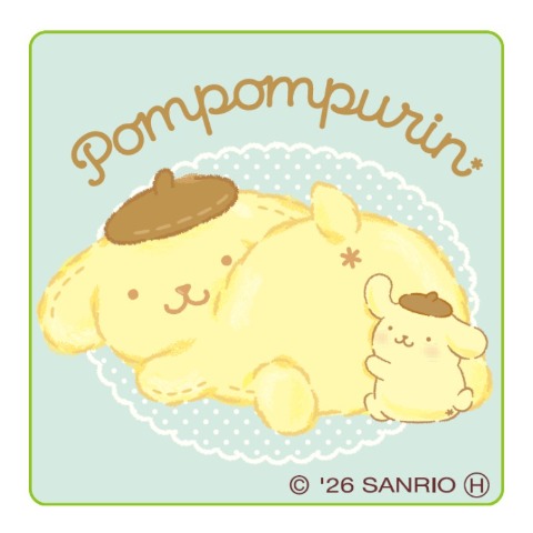 レディース　シール付ソックス（ポムポムプリン）