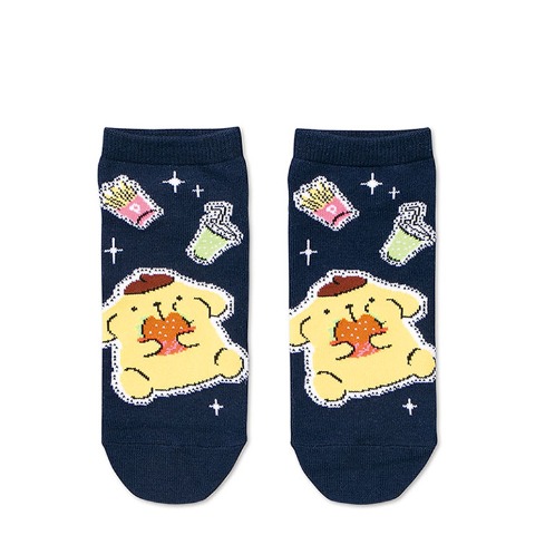 レディース　シール付ソックス（ポムポムプリン）