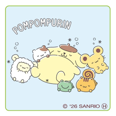 レディース　シール付ソックス（ポムポムプリン）