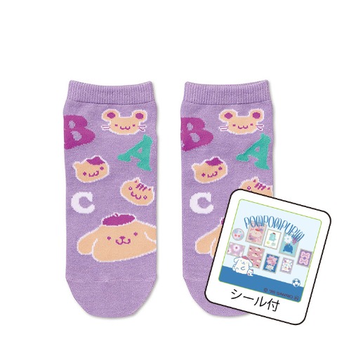 レディース　シール付ソックス（ポムポムプリン）