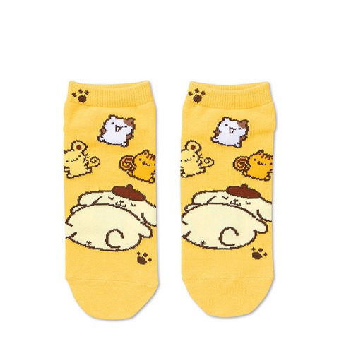 レディース　シール付ソックス（ポムポムプリン）