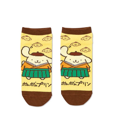 レディース　シール付ソックス（ポムポムプリン）