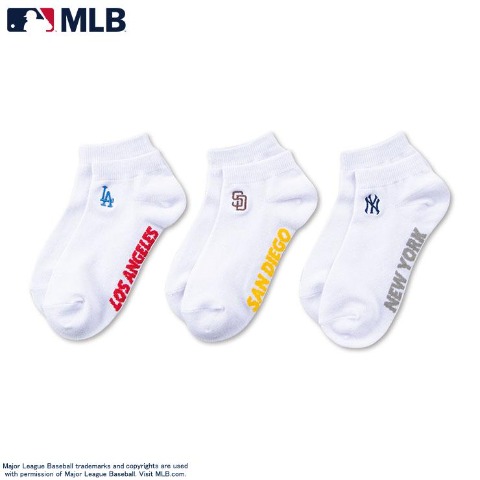 レディース　3足組ソックス（MLB）