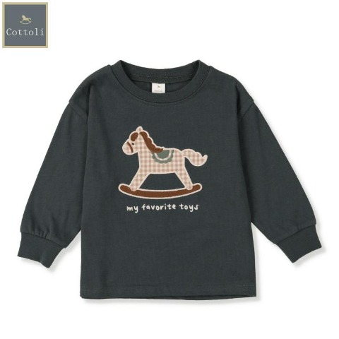 ベビー　長袖Tシャツ （80～95cm・Cottoli）