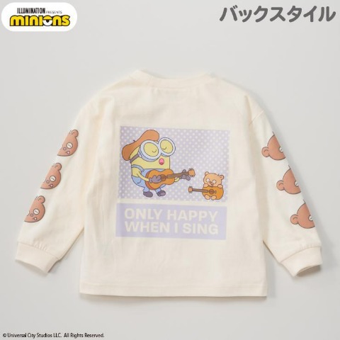 ベビー　長袖Ｔシャツ（90・95cm・ミニオンズ）