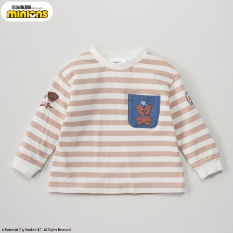 ベビー　長袖Ｔシャツ（90・95cm・ミニオンズ）