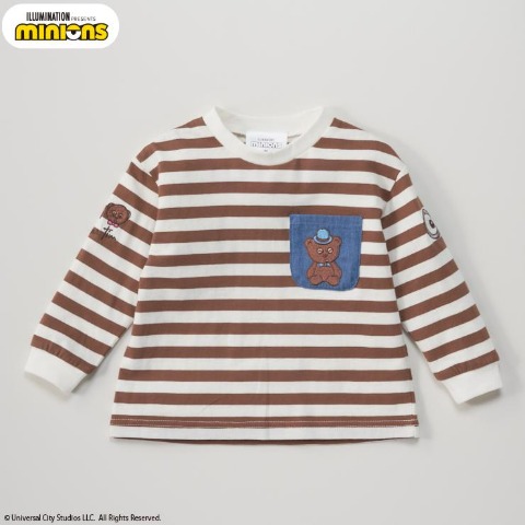 ベビー　長袖Ｔシャツ（90・95cm・ミニオンズ）