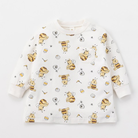 ベビー　長袖Tシャツ （80～95cm・Cottoli/Disney）