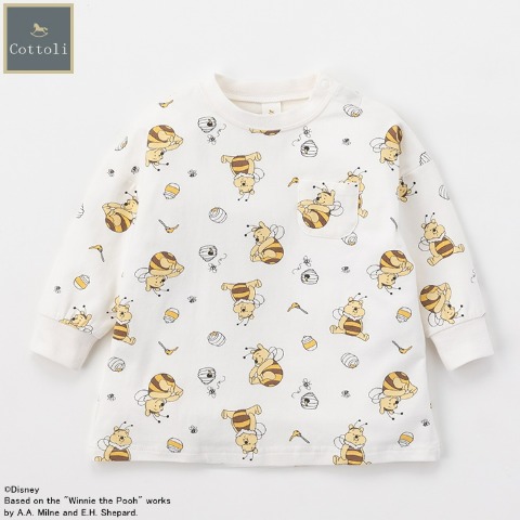 ベビー　長袖Tシャツ （80～95cm・Cottoli/Disney）