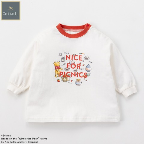 ベビー　長袖Tシャツ （80～95cm・Cottoli/Disney）